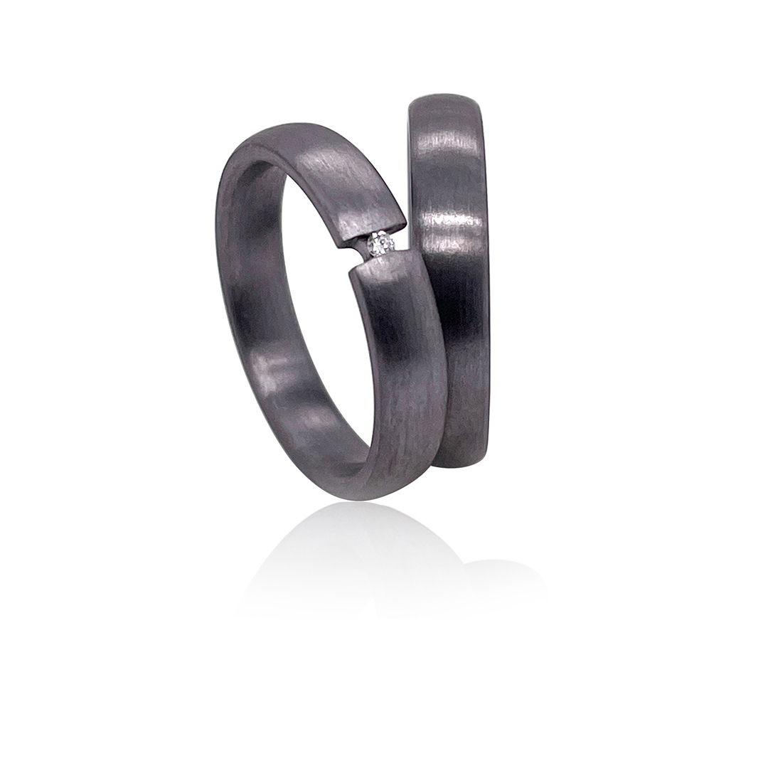 Trauringe, Tantal mit Diamant, Kollektion Mabro