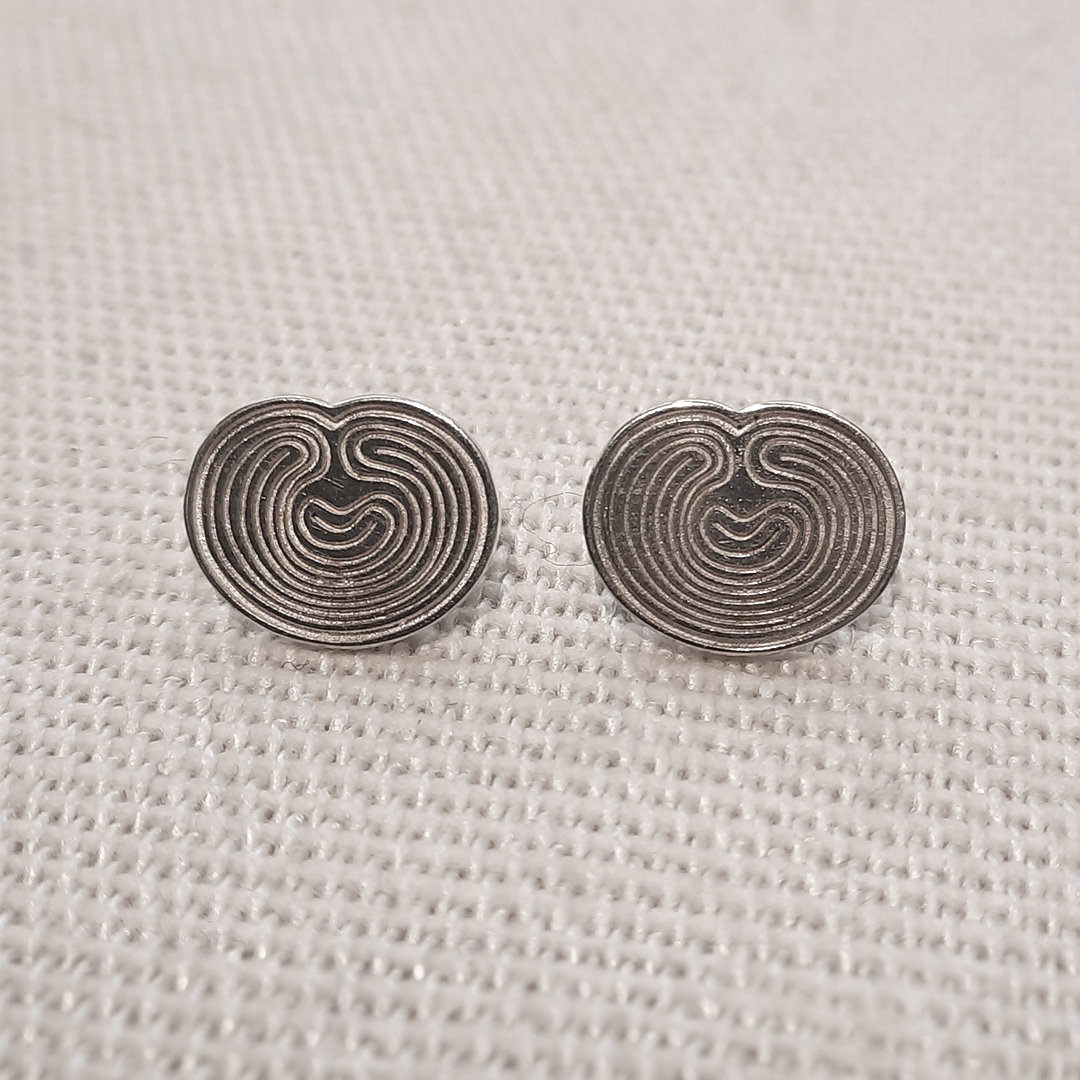Silberne Ohrstecker