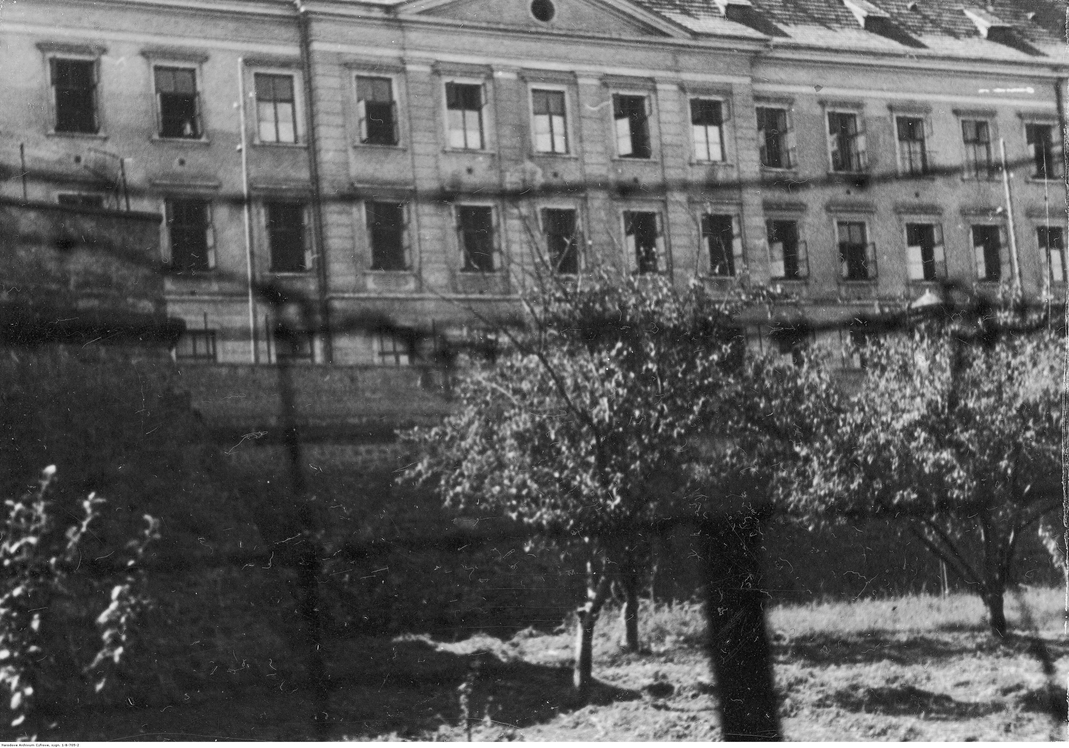 Fragment budynku więzienia w Rzeszowie, rok 1933