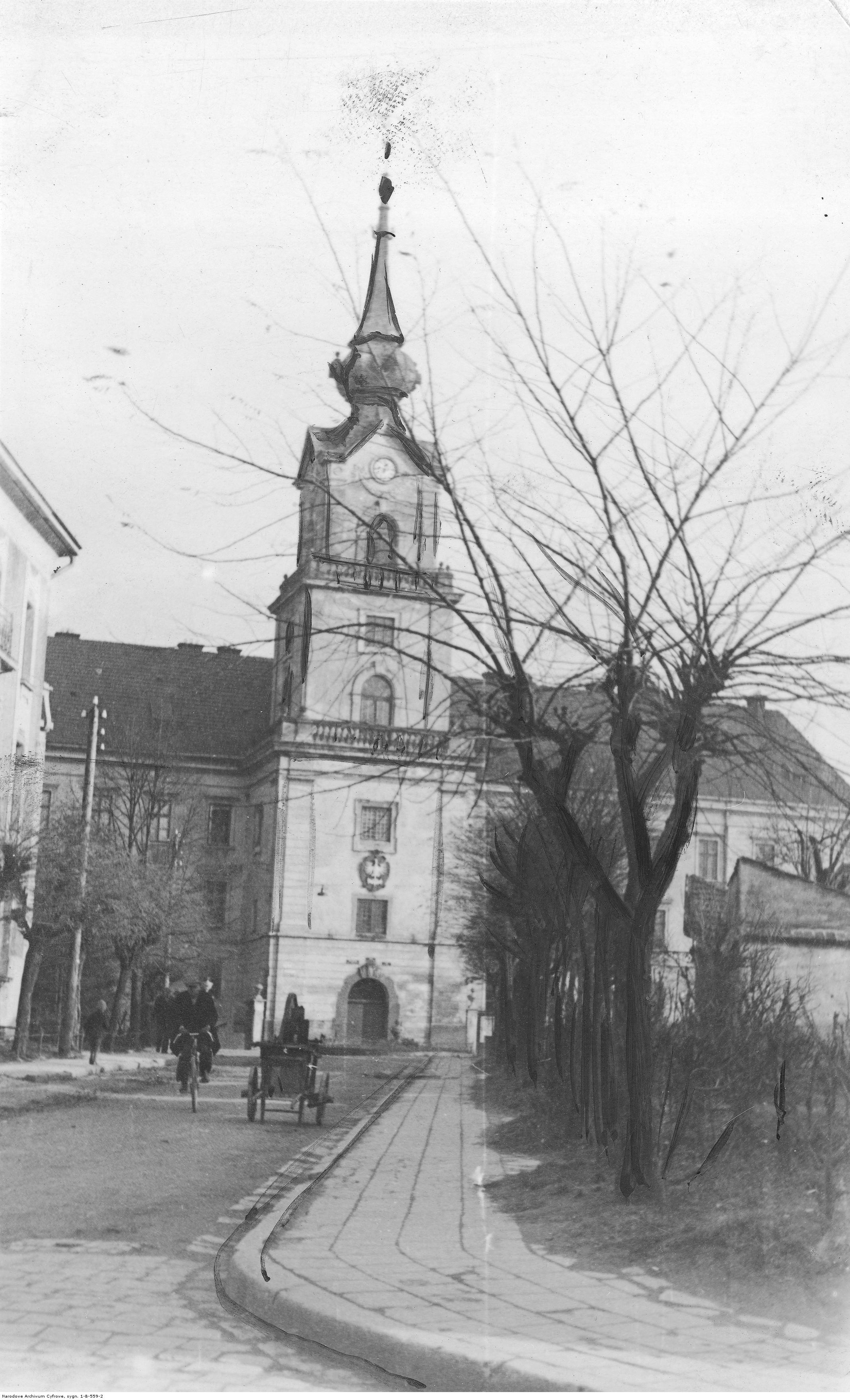 Siedziba Sądu Okręgowego w Rzeszowie znajdująca się w Zamku Lubomirskich, rok 1934